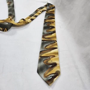 J.Garcia Men's Abstract Red Floating Plane Collection Fifty Two, Brown/Gray - Picture 1 of 7