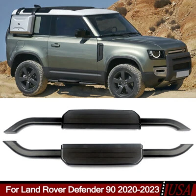 2x estribo izquierdo derecho escalón lateral negro para Land Rover Defender 90 2020-2025 Foto 1 de 4