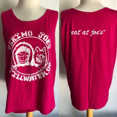 ESKIMO JOE'S Stillwater OK Vintage 90's Russell Athletic Tank Top T-Shirt Large - Image 1 of 4