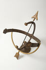 Weather Vane Sundial (P4R) Garden Art Sculpture Clock (JSF6) Cast Iron Modern 