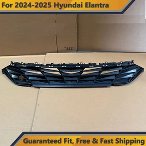 Replacement Front Upper Bumper Grille for 2024 2025 Hyundai Elantra Grill Black - Picture 1 of 6