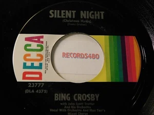 Bing Crosby 45 Silent Night / Adeste Fideles DECCA 23777 - Picture 1 of 2