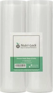 Nutri-Lock Sous Vide Vakuumierbeutel. 2 Rollen 28cm x 15m (insgesamt 30 Meter) - Bild 1 von 8