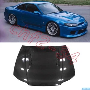 For Nissan Silvia S15 Real Carbon Fiber BN Type Front Hood Vented Bonnet Cover - Bild 1 von 7