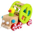 Wooden Duck Car Toddler Walking Pull Along Toy Pull and Push