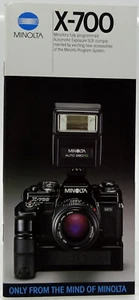 Minolta X-700 SLR Camera Vintage Brochure Guide Pamphlet Bokklet 506E-E5 VG - Picture 1 of 4
