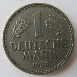 1950 D Munich Germany, 1 Deutsche Mark KM# 110 - Picture 1 of 4