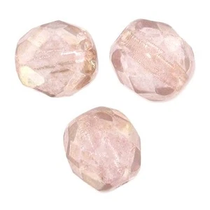 50 Perles Facettes cristal boheme 4mm - ROSALINE LUSTER - Picture 1 of 1