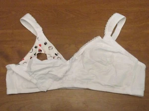 909W2 Leading Lady 423 Baby Sees It Drop Down Front Nursing Bra 42C White - Picture 1 of 2