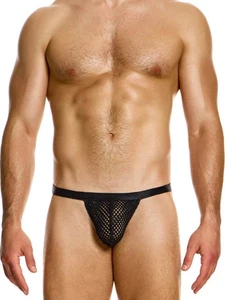 MODUS VIVENDI Mesh Men's T-String, Black - Picture 1 of 7