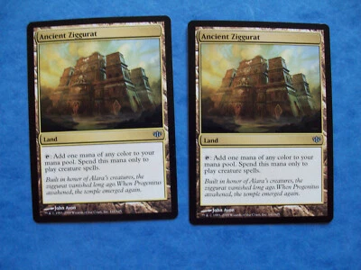 MTG Magic the Gathering ANCIENT ZIGGURAT CONFLUX LP X2 ACTUAL PICTURES - Image 1 of 2