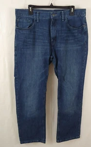 Nautica Mens Jeans 36 30 Dark Wash Relaxed Fit Straight Leg - Picture 1 of 5
