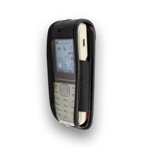 caseroxx Leather-Case with belt clip for Nokia 1650 in black made of genuine lea - Picture 1 of 3