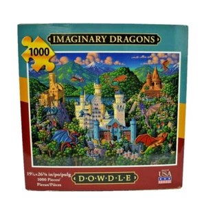 Dowdle Puzzles Imaginary Dragons 1000 Piece Jigsaw Puzzle New Castles - Picture 1 of 5