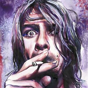 Kurt Cobain / Nirvana - Fine Art Print/Poster, Painting Reproduction
