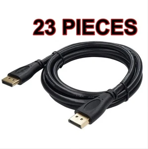 ( 23 Pieces ) DELL Display Port Male to Display Port Male 6ft Cable 5K1FN13501 - Picture 1 of 2