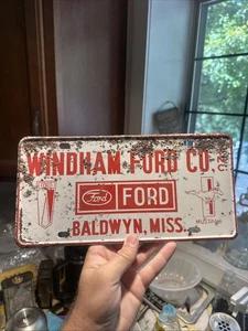 Targa Booster concessionario Windham Ford anni 60 Baldwyn Mississippi - Foto 1 di 4