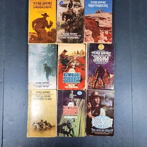 Luke Short Western Book Collection Vintage Paperback Set Collectible Lot of 9 - Picture 1 of 12