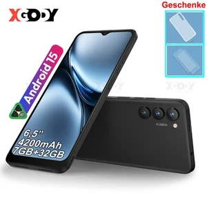 2025 6,6" Smartphone Android15 Handy 7GB+32GB Ohne Vertrage 2SIM 4G 8Core GPS HD - Bild 1 von 14