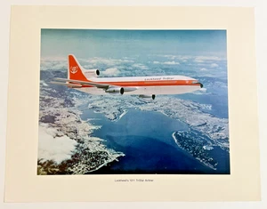 Vintage Lockheed L 1011 TriStar Airliner 11x14" 60er Jahre Druck - doppelseitig - Bild 1 von 6