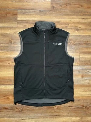 Kuiu Hunting Camo Guide Softshell Vest Fleece Lined Gunmetal Grey Carbon Mens XL - Image 1 of 4
