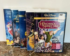 Disney DVD Lot New Sealed Five(5) Lady Tramp 2 Hunchback 1&2 Mickey Saves Santa - Picture 1 of 14