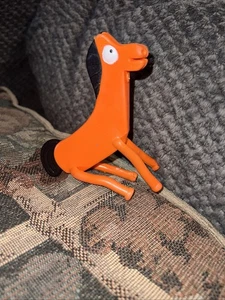 Figura Gumby Flexible Original Pokey 4.5" Juguete Caballo Vintage JESCO Sentado - Imagen 1 de 7