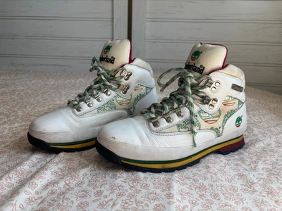 Timberland «Ямайка Боб Марли» Euro туристические ботинки мужской размер 10 (белый/зеленый/красный) - Изображение 1 из 4