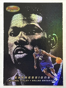 2000-01 Bowman's Best Expressions, Michael Finley, tarjeta #E16, Dallas Mavericks - Imagen 1 de 2