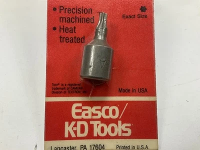 Broca de zócalo KD Tools 411415C TX15 TORX, unidad de 1/4" - HECHA EN EE. UU. Foto 1 de 2