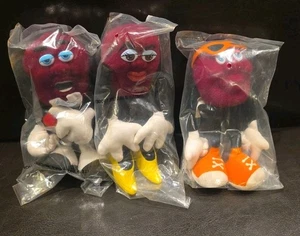Vintage 1988 Applause California Rosinen biegsam Plüsch 3er Set NEU versiegelt - Bild 1 von 6