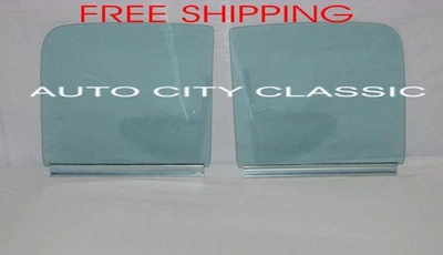 Chevy 1951 1952 1953 1954 puerta de camioneta verde vidrio con par de marcos inferiores Foto 1 de 4