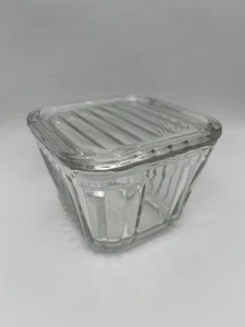 Anchor Hocking 1932 Vintage Design Small Square Refrigerator Dish with Lid Exc! - Picture 1 of 8