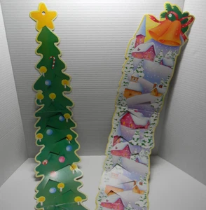 2 tarjeteros de Navidad colgantes de colección aprox. Ea de 3 pies de largo tiene 12 cartas cada una - Imagen 1 de 3