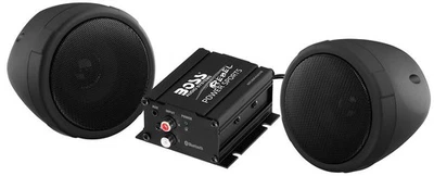 *FREE SHIPPING* BOSS AUDIO SCOOTER SPEAKER KIT BLACK - Image 1 of 2