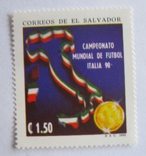 EL SALVADOR POSTS - ITALY 90 FOOTBALL WORLD CHAMPIONSHIP - ¡ 1.50