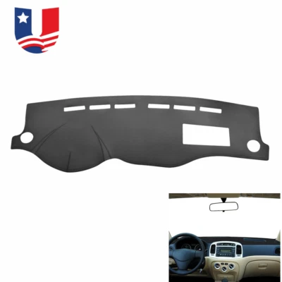 Cubierta de tablero de cuero antideslizante para Hyundai Accent 2006-2011 Foto 1 de 4