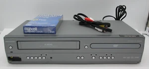 Magnavox MWD2206 VCR DVD Combo Grabadora Reproductor VHS Probado Sin Control Remoto - Imagen 1 de 12