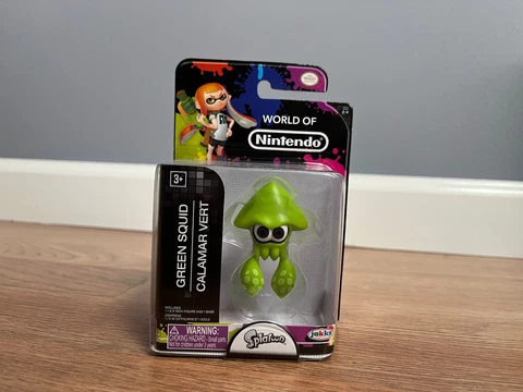 World of Nintendo Splatoon Jakks Pacific 2.5" Inch Figure Green Squid New Cover