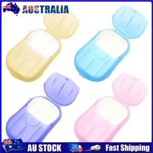 AU 20pcs/Box Disposable Soap Papers Portable Travel Hand Washing Scented Slice - Picture 1 of 6