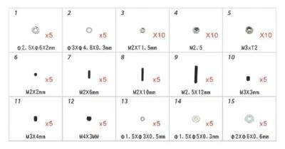Align/T-Rex Helicopters 250 450 470 500 Hardware Bag H45168 - Image 1 of 4