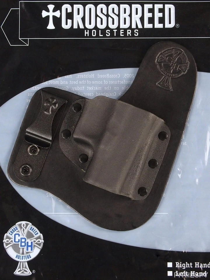 Funda de cuero de vaca negra Crossbreed Freedom para Glock 26 27 28 33 Foto 1 de 1