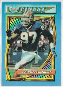 1994 Topps Finest Refractor Cornelius Bennett #125 SP Bills 94 Ref NFL Football - Picture 1 of 1