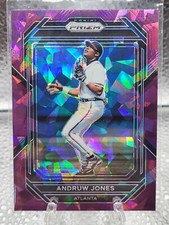 2023 Panini Prizm Andruw Jones Purple Ice Prizm Parallel Atlanta Braves SP