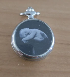 Anne Geddes Hands Holding Baby Pendant Necklace Watch - Picture 1 of 3