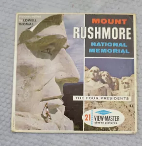Vintage View Master Mount Rushmore Natl Memorial 3 Reels Packet A487 - Picture 1 of 4