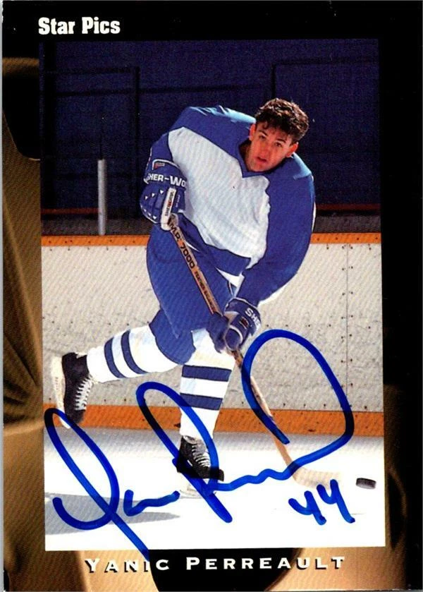Yanic Perreault autographed Hockey Card Trois Rivieres 1991 Star Pics Rookie #22 - Image 1 of 1