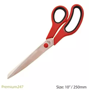 10" Wallpaper Scissors Shears Stainless Steel Long Blade Soft Soft Grip Scissors - Picture 1 of 6