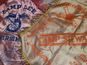 Two Vintage WW2 Military Pillow Shams, Some Light Wear 18 x 18 in. Lot 8 - Picture 1 of 4