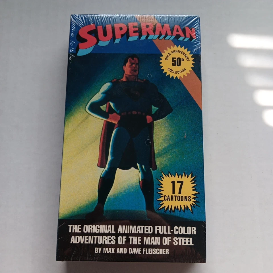 SUPERMAN GOLD 50TH ANNIVERSARY COLLECTION VHS 1994 TAPE BRAND NEW FACTORY SEALED - Image 1 of 4
